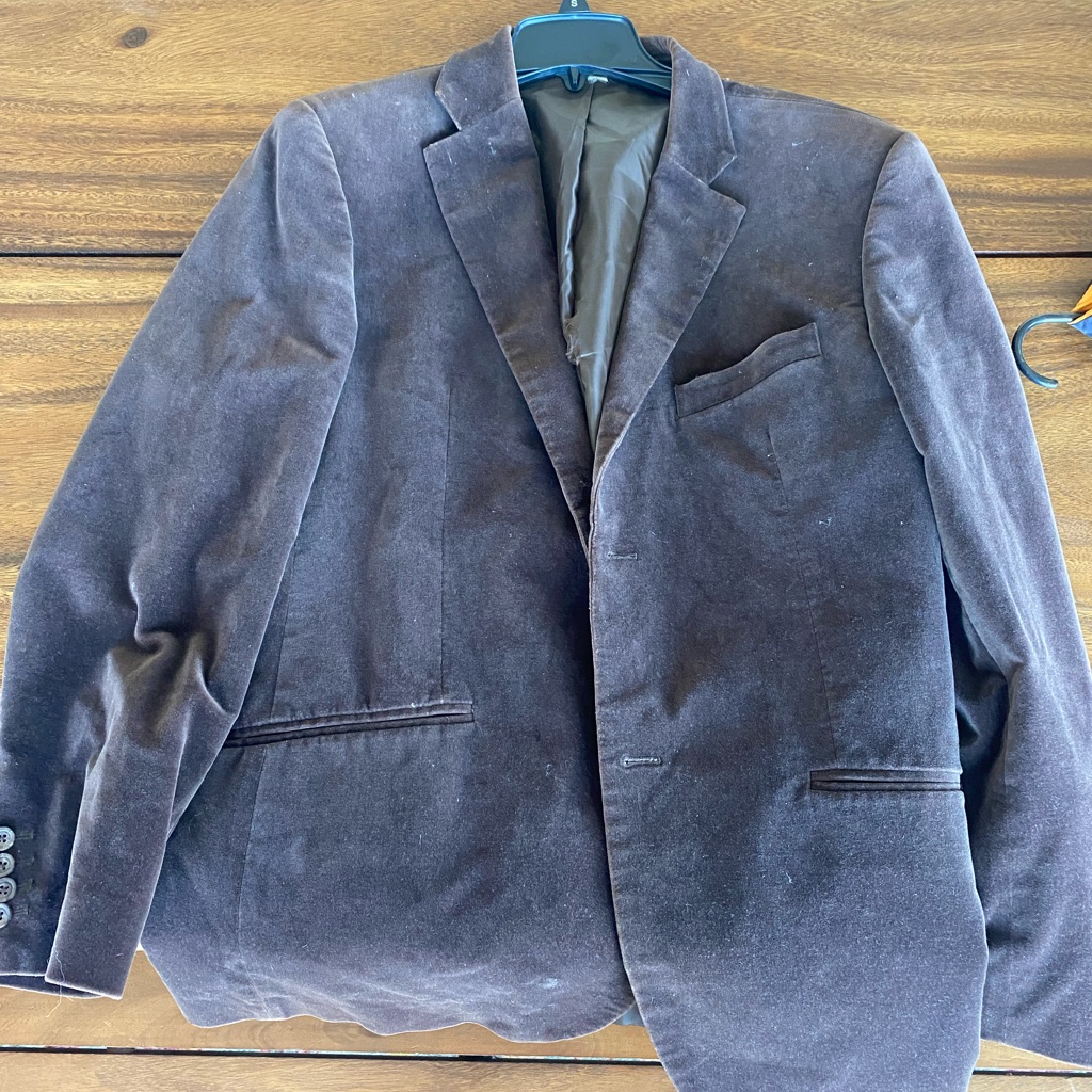 Brown Polyester Blazer